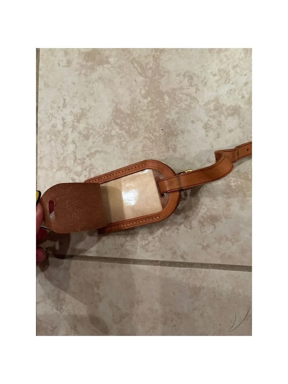 LV luggage tag
